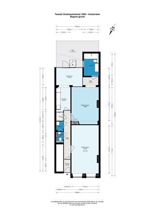 Floorplan - Tweede Oosterparkstraat 184H, 1092 BT Amsterdam